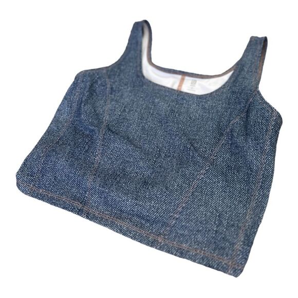 Ideology - Denim Color Crop Tank Top (NWOT) - Picture 3 of 8